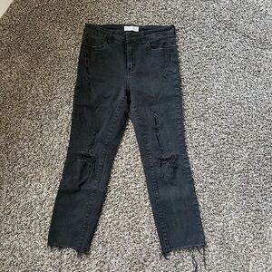 Flying Monkey Black High Rise Distressed Jeans